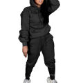 2021 Wholesale women casual plus size sweatsuits pocket solid fashion track suit 2 two piece jogger pants sets fall outfits